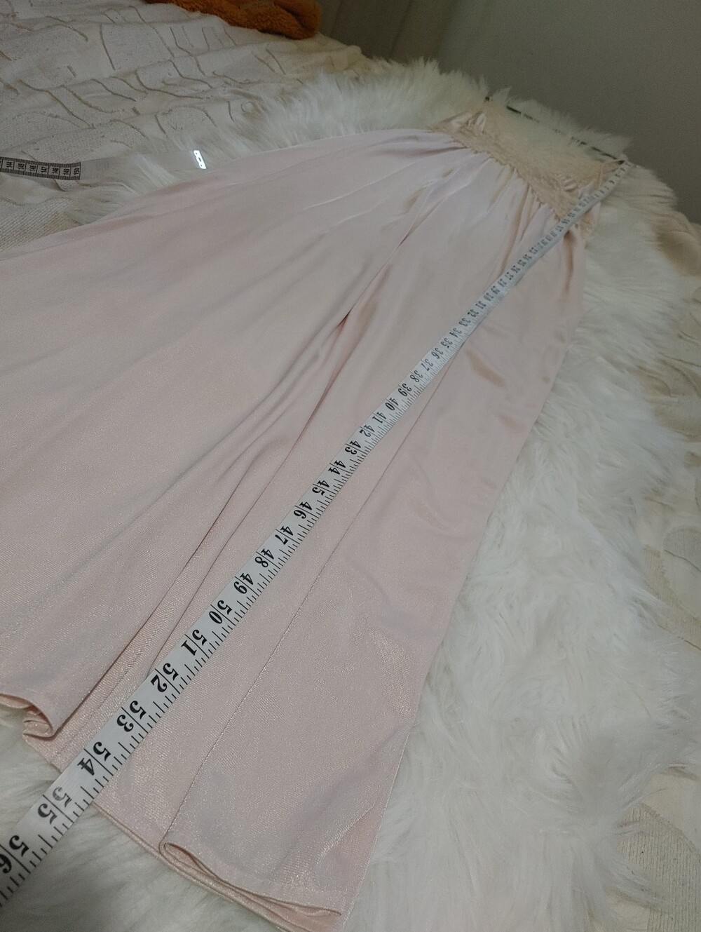 Vintage Light Pink Lace Slipdress Size M - Picture 9 of 9